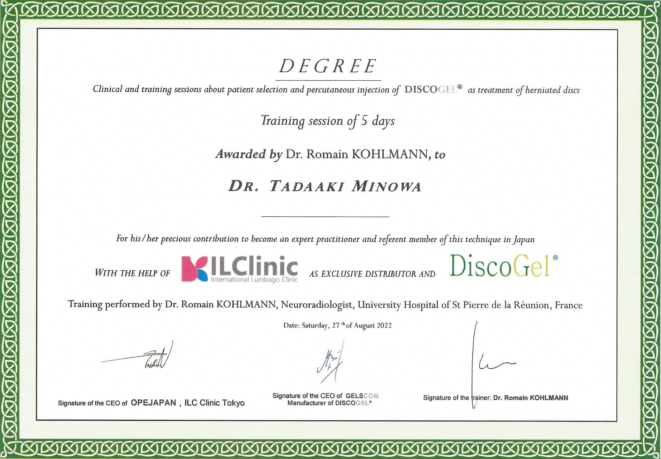 Cellgel Method Certified Doctor